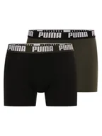 Spodnie męskie - Puma Spodnie w 3-paku Mężczyźni Bawełna zielony|czarny jednolity, S - miniaturka - grafika 1