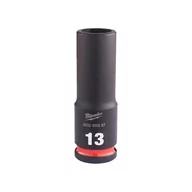 Klucze i nasadki - Milwaukee nasadka udarowa 13 mm 3/8" 6-kątna Shockwave długa metryczna 4932480287 - miniaturka - grafika 1