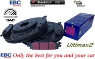 Tarcze hamulcowe - Przednie klocki Ultimax2 + NAWIERCANE NACINANE tarcze hamulcowe 325mm EBC seria GD Lincoln MKS 2010-2012 - miniaturka - grafika 1