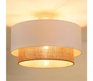 Lampy sufitowe - Duolla - Żyrandol natynkowy BOHO 1xE27/15W/230V śr. 45 cm biały/brązowy - miniaturka - grafika 1