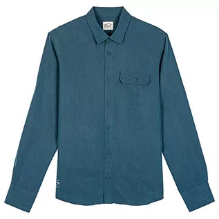 Koszule męskie - Oxbow Męska koszula M2chyms niebieski Geai S OXV916666_XGEAI_Geai_S - grafika 1