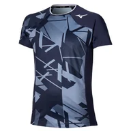 Koszulki sportowe męskie - Koszulka męska Mizuno Daybreakers Shadow Graphic SS Tee M Odyssey Gray XXL - miniaturka - grafika 1