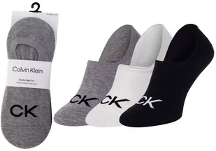 Calvin Klein Skarpetki Stopki 3 Pary Black/White/Grey 701218723 003 40-46 - Skarpetki męskie - miniaturka - grafika 1