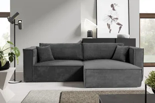 sofa4you Narożnik z funkcją spania "Monkey", ciemnoszary - Narożniki - miniaturka - grafika 1