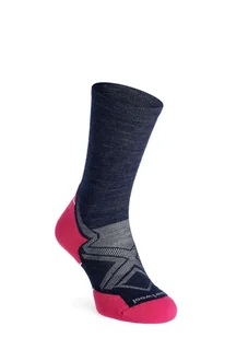 Skarpety merino damskie Smartwool Run TC Cold Crw - deep navy - Skarpetki i podkolanówki sportowe - miniaturka - grafika 1