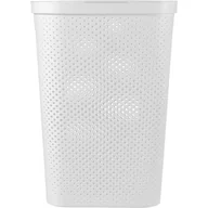 Kosze na bieliznę - Curver Kosz na pranie do magla Infinity 59L biały Recycled 245680 - miniaturka - grafika 1