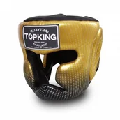 Kaski bokserskie i maski - Top King Kask Bokserski Sparingowy TKHGSS-01BU Super Star Gold - miniaturka - grafika 1