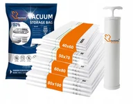 Pokrowce na ubrania - WORKI PRÓŻNIOWE NA UBRANIA POŚCIEL DUŻE MAŁE ZESTAW 4 ROZMIARY 12SZT POMPKA - miniaturka - grafika 1