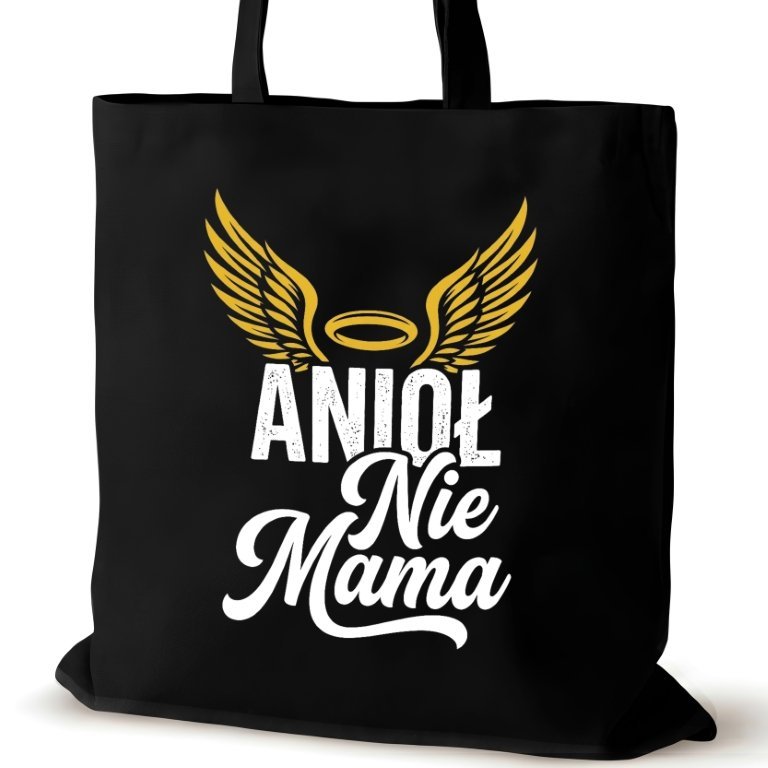 Torba bawełniana dla MAMY czarna na ramię nadrukiem prezent śmieszna