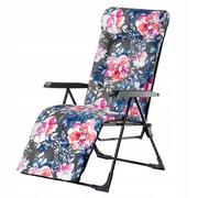 Fotele i krzesła ogrodowe - Fotel ogrodowy Girona Plus, kwiaty - miniaturka - grafika 1