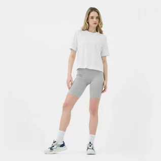 Koszulki sportowe damskie - Damska koszulka treningowa CALVIN KLEIN WOMEN 00GWS3K128 - biała - Calvin Klein - grafika 1