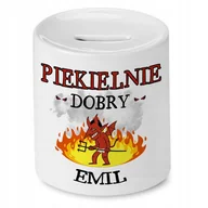 Skarbonki - Skarbonka dla Emila na Urodziny na Prezent z Nadrukiem ze Zdjęciem - miniaturka - grafika 1