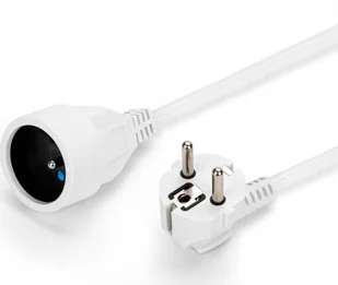 Montis Przedłużacz sieciowy wtyk-gniazdo 1,5m biały MT117-1,5 MONTIS - Przedłużacze i rozgałęźniki - miniaturka - grafika 1