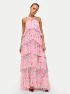 Sukienki - Vero Moda Sukienka wieczorowa Felicia 10295237 Różowy Slim Fit - miniaturka - grafika 1