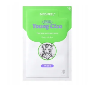 MEDIPEEL Young Cica PDRN Trouble Soothing Mask nawilżająca maska w płachcie 25 ml - Maseczki do twarzy - miniaturka - grafika 1