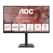 Monitory - AOC E4 Q32E4U 31.5" QHD LED Czarny - miniaturka - grafika 1