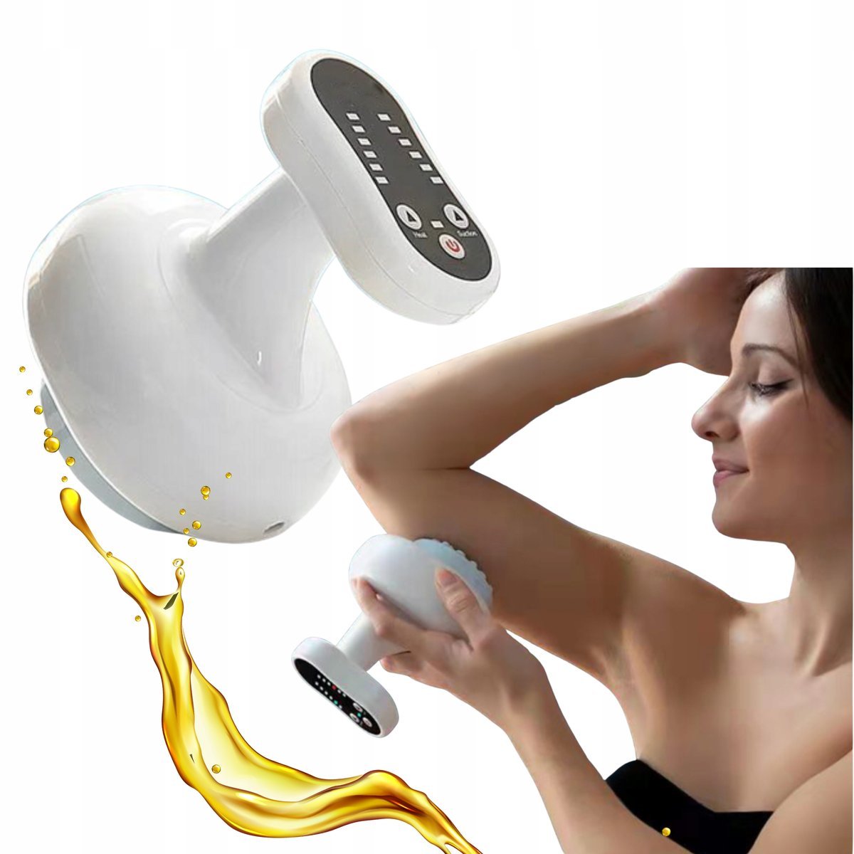 Masażer Próżniowy Antycellulitowy Ujędrniający Podgrzewany 6 Trybów