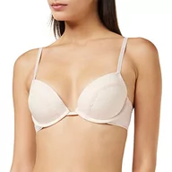 Biustonosze - Calvin Klein Push Up Plunge Biustonosz o kroju plunge Kobiety, Różowy (Nymph's udo 2nt), 80E - miniaturka - grafika 1