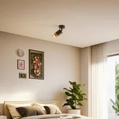 Lampy sufitowe - Envostar Fida reflektor sufitowy, 1-pkt., czarny - miniaturka - grafika 1