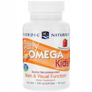Omega Pharma Nordic Naturals Daily Kids Natural Fruit Flavor (30 kaps) Nordic Naturals 6FCE-19569 - Witaminy i minerały - miniaturka - grafika 1