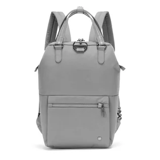 Torby podróżne - Plecak damski antykradzieżowy Pacsafe Citysafe CX Mini Backpack 11L Econyl Gravity Gray - grafika 1