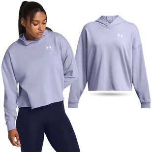 Bluza fitness damska Under Armour Rival Terry Oversized - Bluzy damskie - miniaturka - grafika 1