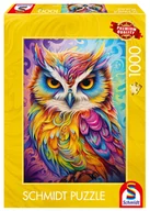 Puzzle - Puzzle, Kolorowa sowa, 1000 el. - miniaturka - grafika 1
