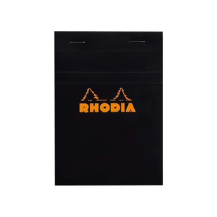 Blok Rhodia N°13 A6 10,5x14,8 cm, kratka, czarny - Notesy i bloczki - miniaturka - grafika 1