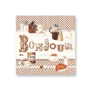 Nuova R2S R2S Serwetki deserowe 20 szt R2S Napkins Bojnour 414 BONJ - Folia, papier śniadaniowy, serwetki - miniaturka - grafika 1