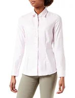 Bluzki damskie - Seidensticker Damska bluzka koszulowa, krój slim fit, długi rękaw, kołnierzyk koszuli, łatwa do prasowania, różowy, 32 - miniaturka - grafika 1