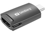 Kable USB - Sandberg USB-C do HDMI 4K60Hz Dongle, 136-34 136-34 - miniaturka - grafika 1