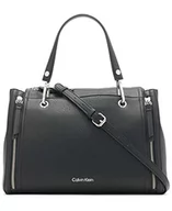 Torebki damskie - Calvin Klein Damska torba na ramię Elaine Bubble Lamb Novelty Satchel rozmiar uniwersalny, czarny/srebrny, jeden rozmiar - miniaturka - grafika 1