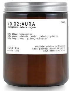 Gri Inspi, Świeca Sojowa Zapachowa No.02:aura 250ml - Świece - miniaturka - grafika 1
