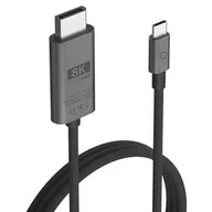 Kable komputerowe i do monitorów - Kabel Linq byELEMENTS USB-C/Display Port, 8K/60Hz PRO, 2m (LQ48024) Czarny - miniaturka - grafika 1
