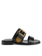 Klapki i japonki damskie - Badura Klapki LOTUS-118261 Czarny - miniaturka - grafika 1