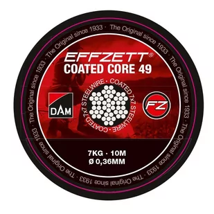 Linka 7x7 powlekana na przypony D.A.M. Effezett Core49 Brown - Inne akcesoria dla wędkarzy - miniaturka - grafika 1