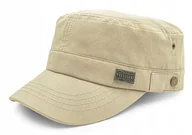 Czapki i chusty sportowe męskie - PATROLÓWKA Męska Czapka z Daszkiem Bawełniana BEŻOWA Pako Jeans - miniaturka - grafika 1
