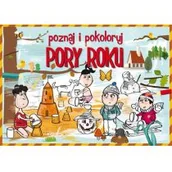 Kolorowanki, wyklejanki - Poznaj i pokoloruj Pory roku - miniaturka - grafika 1