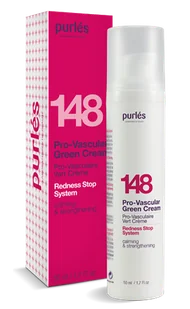 Purles 148 Pro-Vascular Green Cream Zielony krem do skóry naczyniowej 50 ml - Kremy do twarzy - miniaturka - grafika 1