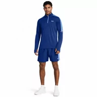 Spodnie sportowe męskie - Męskie spodenki treningowe Under Armour UA Tech Utility Shorts - niebieskie - UNDER ARMOUR - miniaturka - grafika 1