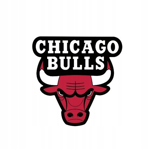 Naklejka Uv Wypukła Ozdobna DTF UV Aplikacja Chicago Bulls Logo