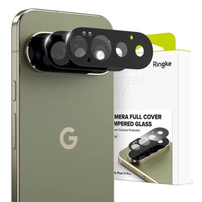 Nakładka na obiektyw RINGKE Camera Full Cover do Google Pixel 11 Pro Czarny (2 szt.)
