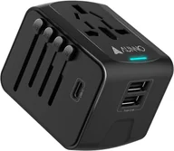 Pozostałe akcesoria do telefonów - AUNNO Uniwersalny Adapter Zasilacz Podróżny USB C Podwójny USB - miniaturka - grafika 1