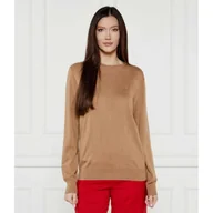 Swetry damskie - POLO RALPH LAUREN Wełniany sweter Loose fit - miniaturka - grafika 1