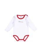 Body dla niemowląt - Niemowlęce body z długim rękawem białe Olimpias r.80 - miniaturka - grafika 1