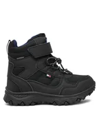 Buty dla chłopców - Tommy Hilfiger Śniegowce Fur Boot T1X5-33710-1492 S Czarny - miniaturka - grafika 1