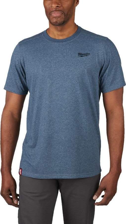 Milwaukee MILWAUKEE T-SHIRT Z KRÓTKIM RĘKAWEM - NIEBIESKI HTSSBLU-S