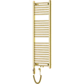 Grzejniki łazienkowe - Mexen Mars grzejnik elektryczny 1200 x 400 mm, 300 W, złoty - W110-1200-400-2300-50 - miniaturka - grafika 1
