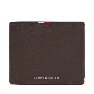 Duży Portfel Męski Tommy Hilfiger Th Corp Cc Flap & Coin AM0AM13741 Brązowy - Portfele - miniaturka - grafika 1