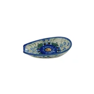 Świeczniki - Ceramiczna podstawka na łyżkę Ceramika Bolesławiec - miniaturka - grafika 1